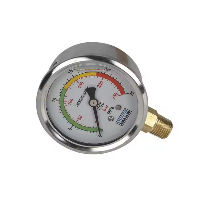 হাইড্রোলিক সিস্টেমের জন্য তরল ভরা চাপ গেজ ম্যানোমিটার